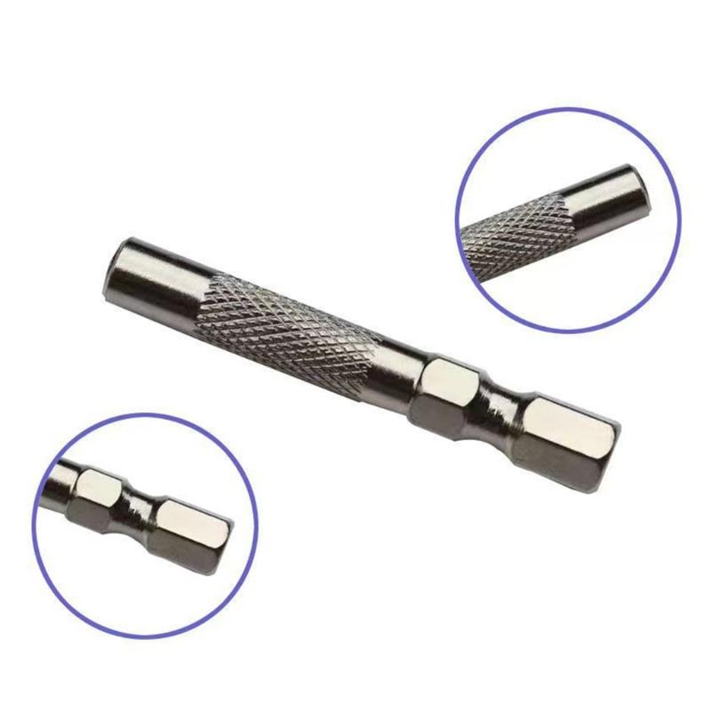 2Pcs Hex Shank Magnetic Converter for 6.35mm 1/4Inch Screwdriver Insert Bit Adapter To 4mm Bit Shape Socket Holder Tool