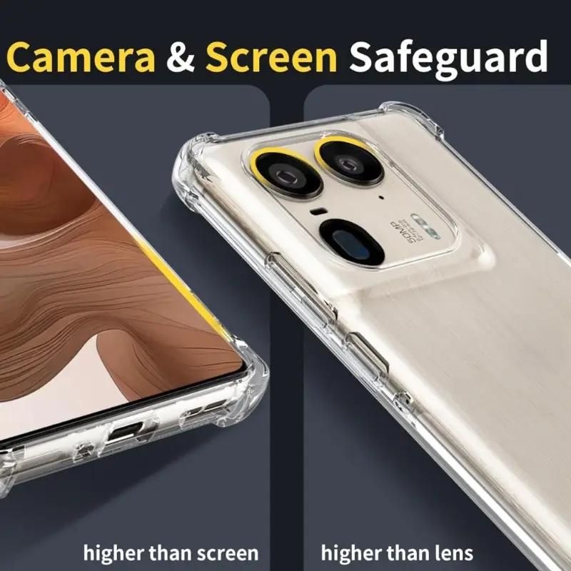 Dicke stoßfeste Silikon-Handyhülle für Motorola Edge 60 Fusion 50 Pro 40 Neo Moto G55 G75 G85 G84 G54 5G Schutz Klare Abdeckung