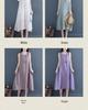 202 Artistic Sleeveless Cotton Linen Double-Layer Summer Dress