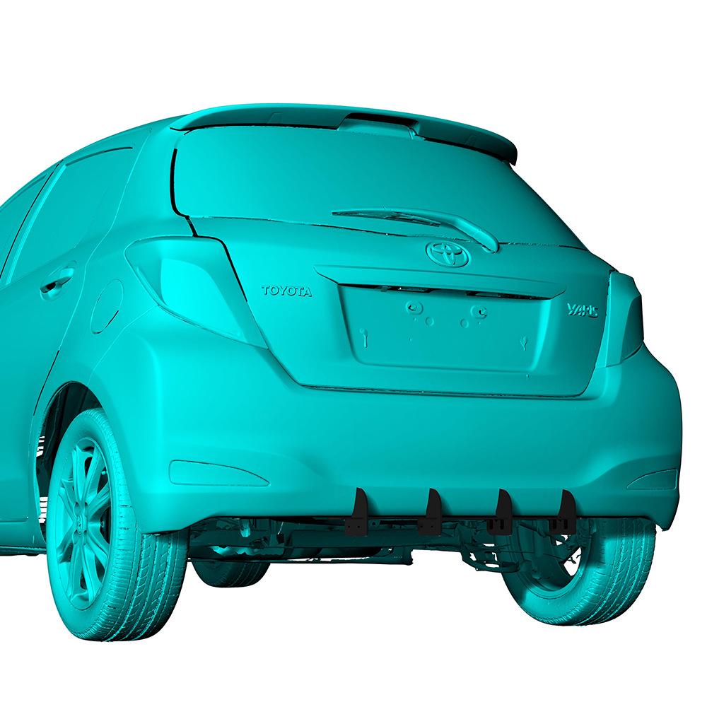 Rear Diffuser for 2012-2013 Toyota Yaris Exterior Modification