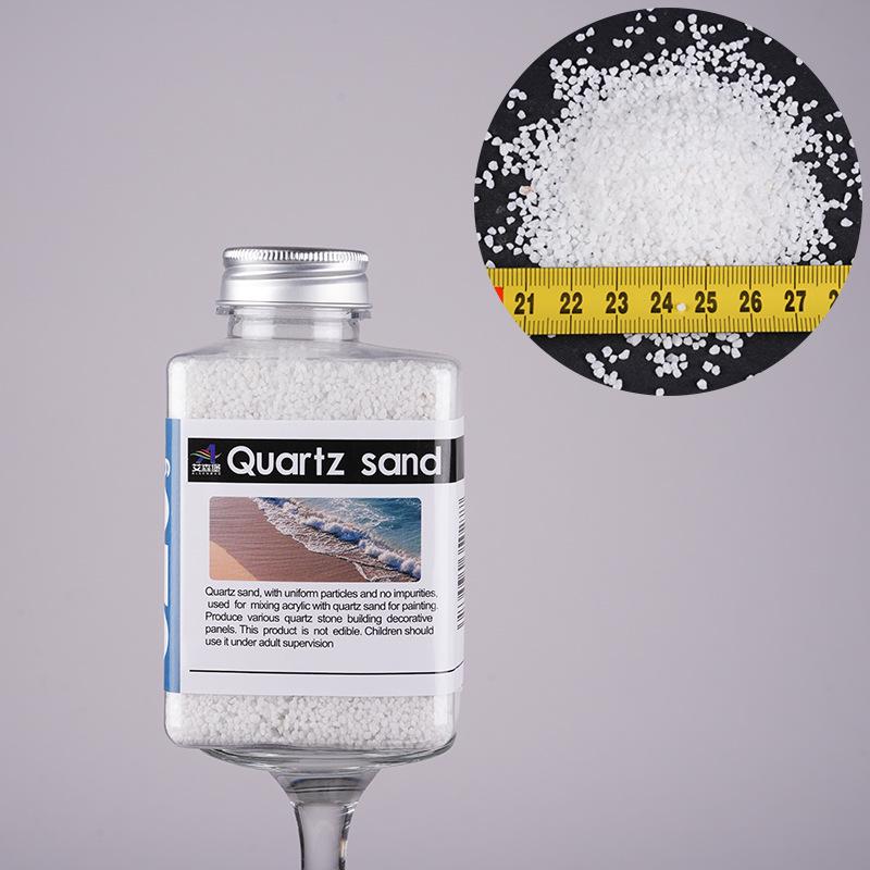 Weißer Quarzsand Acrylpigment: Feine Mineralgranulate für handgemachte Farben