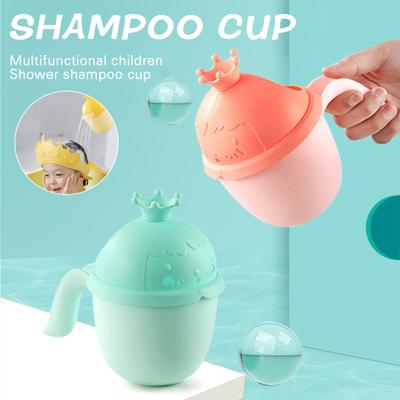 Children Shampoo Cup Cartoon Bath Water Cup Watering Spoon Watering Bottle For Boys Girls Baby Products