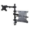 Monitor Arm Laptop Tray 1 Screen Maximum Display VESA Compatible Weight Laptop Monitor 8kg and Grommet Fixed Height Adjustable Black Display Laptop