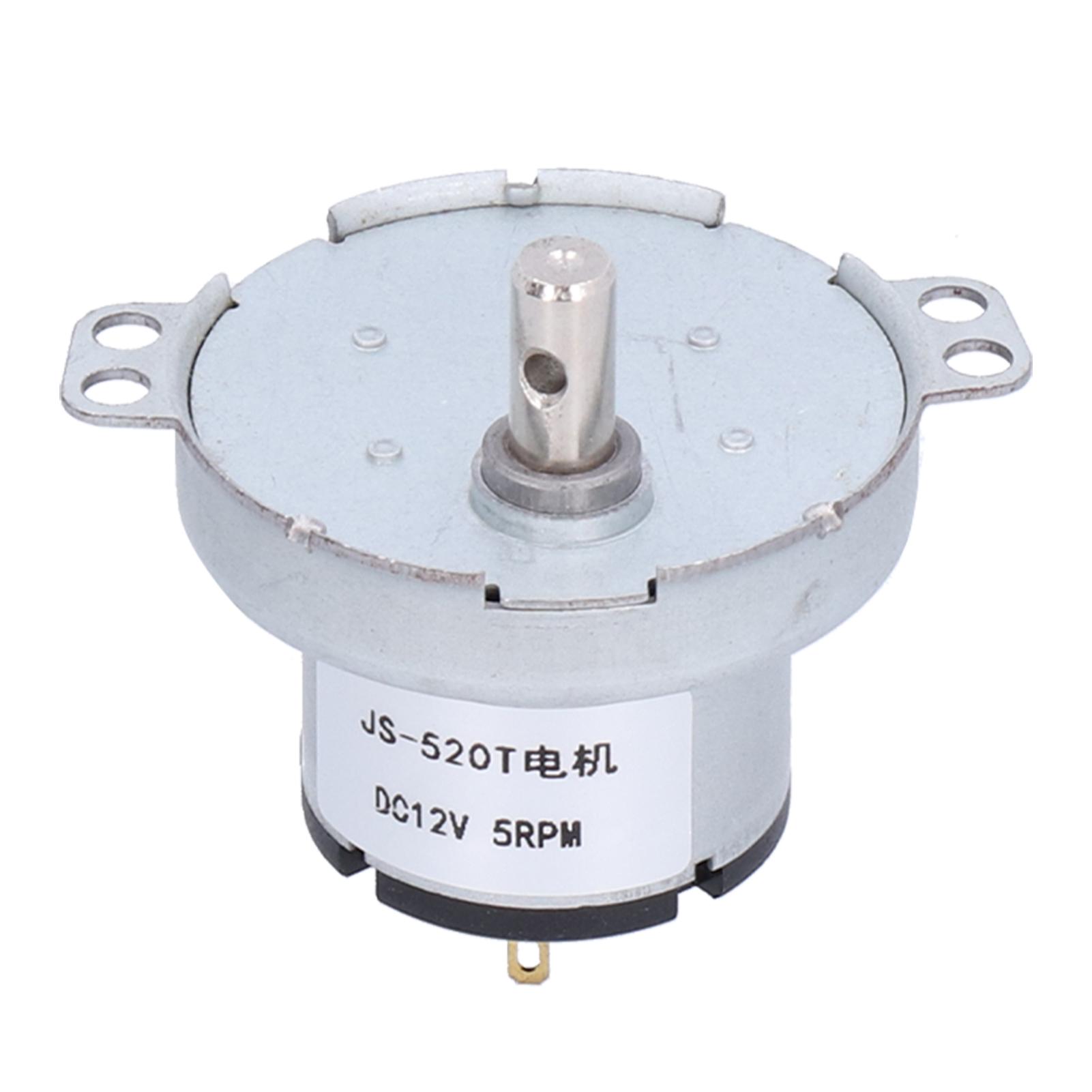 

JS‑520T Synchronous Motor Durable DC 12V 5RPM Gear Motor for Electronic Products