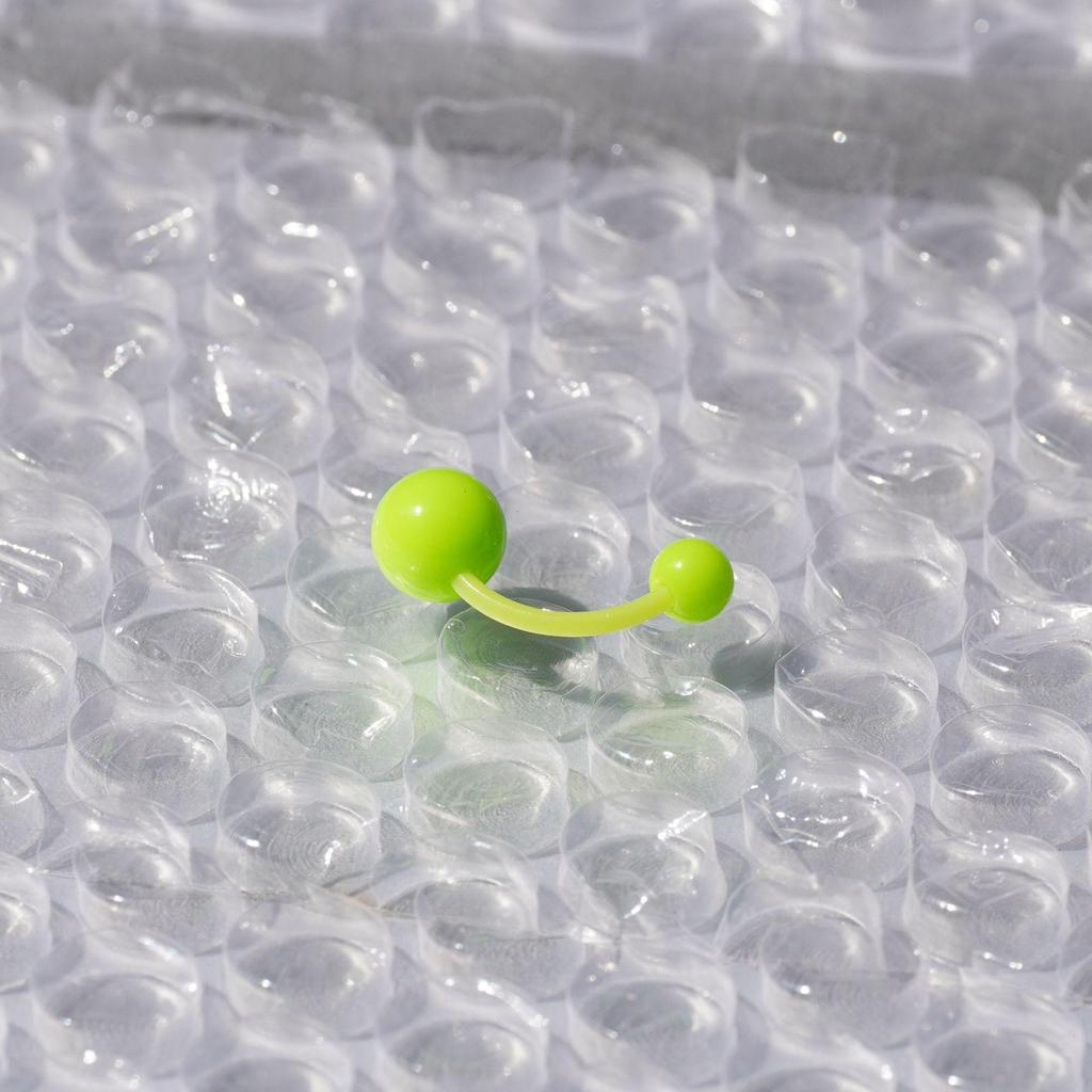 Bauchnabelpiercing-Schmuck aus Acryl in Bonbonfarben, UV-beständig