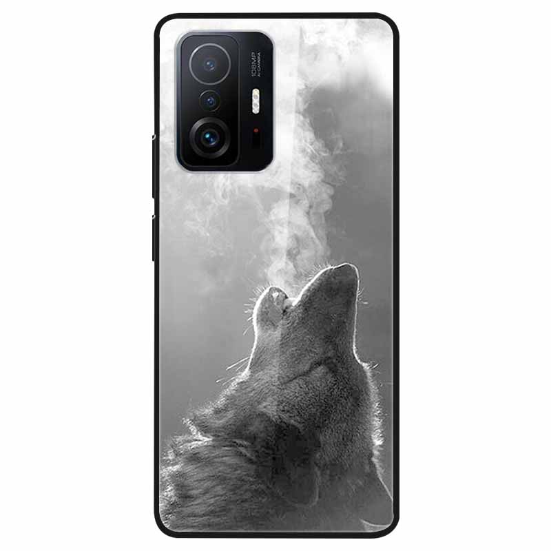 Tempered Glass Case For Xiaomi 11T Cover 6.67 Cool Bumper Hard glass Case For Xiaomi 11T Pro Case Mi 11T Pro Mi11T Capa Shells