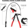 Hose Clamp Pliers Flexible Cable Type Swivel Pincer Clamps Repair Tools For Automotive Radiator Fuel Water