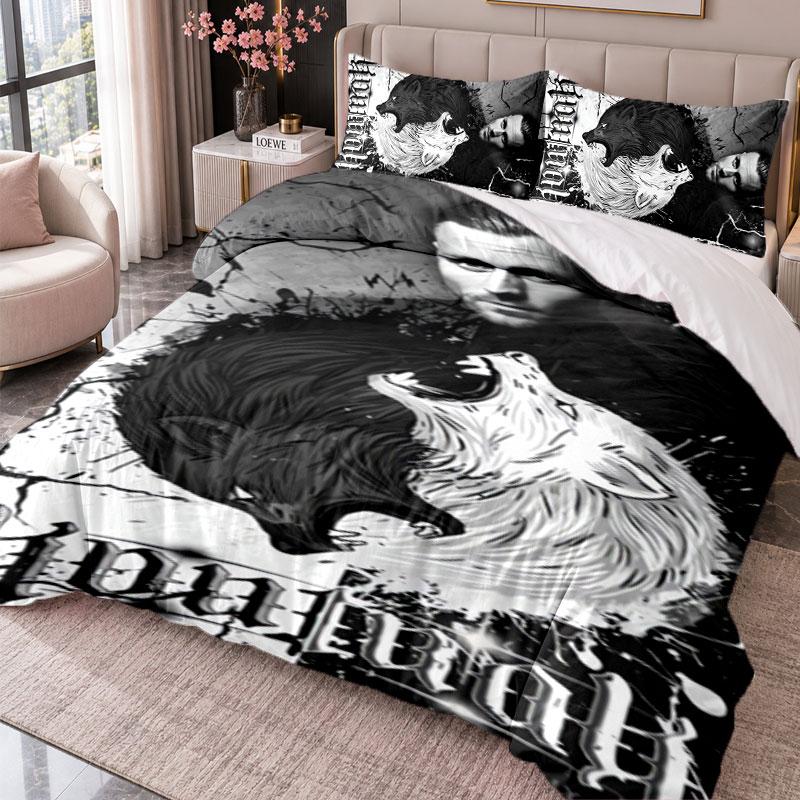 Kontra K 3Pcs Bedding Set Duvet Cover With Two Pillowcases For Bedroom Home Decoration
