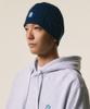 LMC Emb Bear Cable Knit Beanie Navy