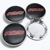 4pcs 69mm ( Clips 56mm ) Rays Logo Emblem Badge Car Wheel Center Caps Rim Hubcaps Wheel Hub Dust Cover Replace Car Accessories