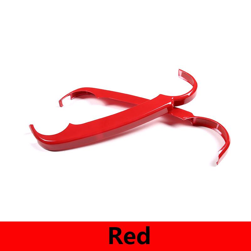 

Для Toyota FJ Cruiser 2007-22 Стайлинг автомобиля ABS Углеродное волокно Автомобильный центр управления Навигация Боковая крышка Накладка Наклейка автомобиля красный