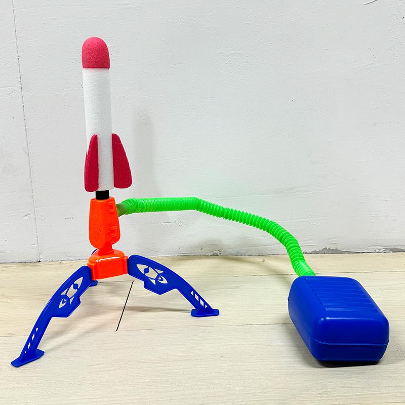 Kids' Outdoor Luminous Skyrocket Toy - Foot-Powered Rocket Launcher for Parent-Child Fun