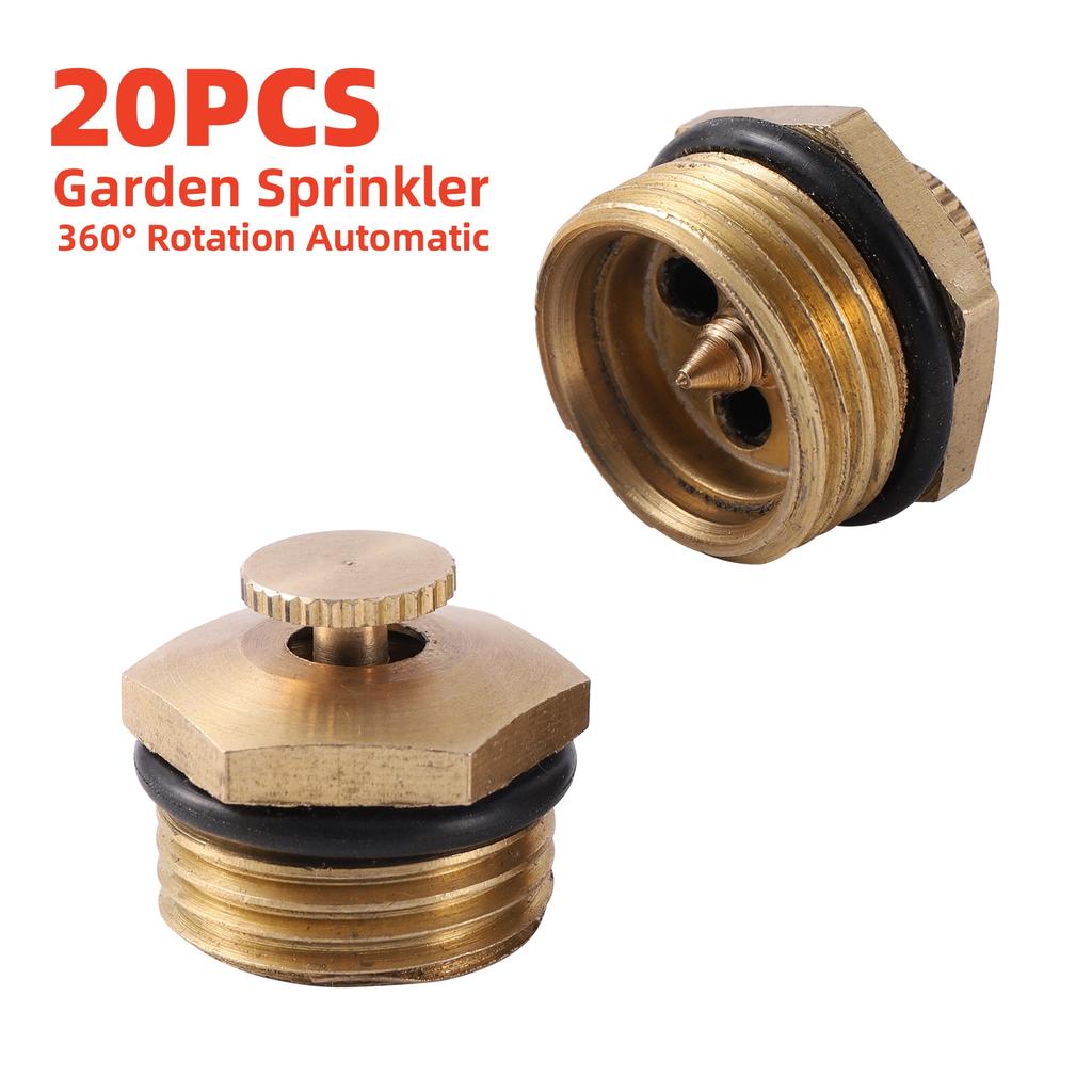 5/10/20/50PCS 1/2'' Adjustable Thread Spray Nozzle 360 Degree Rotation Automatic Watering Sprinkler Home Garden Nozzle