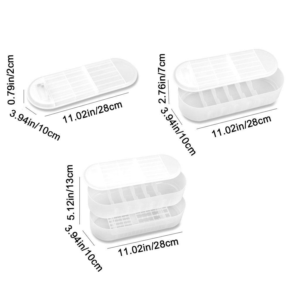 Semi-translucent Hard Battery Organizer Plastic Battery Button Cell Holder Lithium Battery