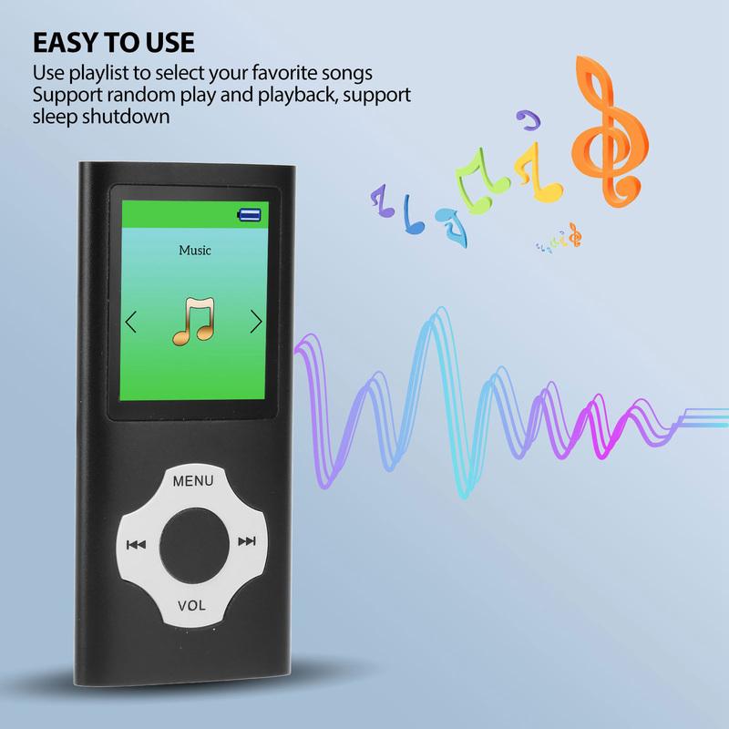 HD MP3 Player Portable Music Player MP3 Player 1.8 Inch LCD Screen Support Recording FM Radio Portable Music Player for Students