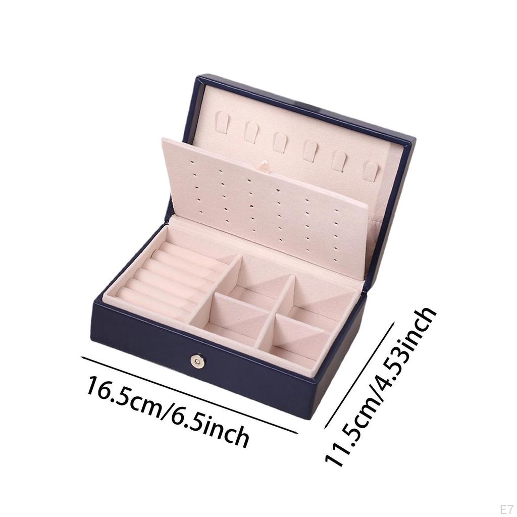 Jewelry Box Display Bangle with Flip Open Lid Organizer Storage Case Daughter