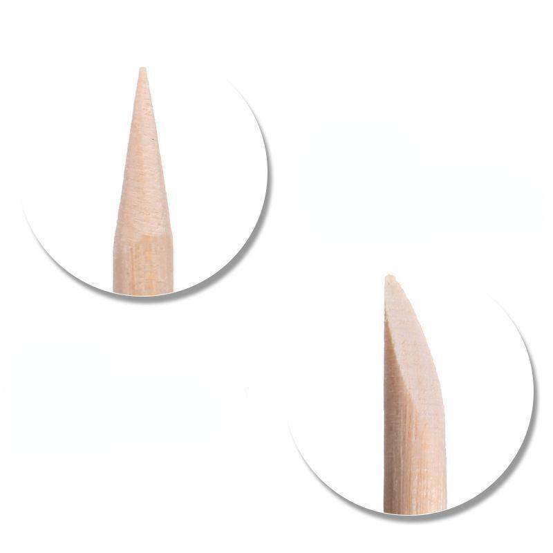 10pcs/set DIY Manicure Tools Nail File Polishing Strip Manicure Orange Wood Stick Dot Drill Stick Dead Skin Push Stick Nail Polishing Stick