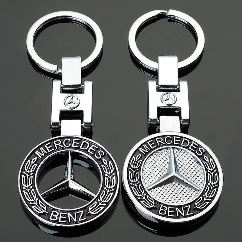 XUV2 1PCS High Quality Metal Car Logo Keychain For Mercedes Benz AMG W205 C300 W203 W206 W169 W176 LKYSH-BECHI Interior Mouldings