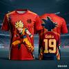 Summer Dragon Ball Retro Fitness T-shirt Kids Oversized 3D Printed Short-sleeved Family Unisex Children's Sports Shirt