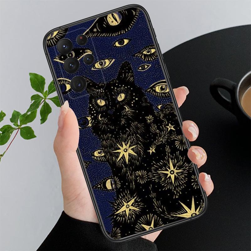 

Moon Cat Phone Case For Samsung Galaxy A55 A16 A56 A36 A23 A35 A15 A53 A54 A33 A34 A25 A05S A52 A52S A14 A13 A71 A14 4G 5G