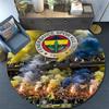 Fenerbahce Players Pattern Round rug,Carpet Rug for Living Room Bedroom Playroom ,Non-slip Floor Mat,Holiday Gifts and Birthday Gifts.