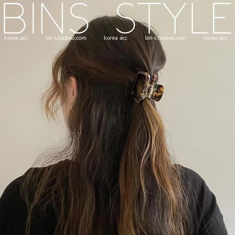 New Hair Clips for Girls Elegant Leopard Print Acetate Hair Clip Women High Quality Hair Claw Hair Accessories Hairclip