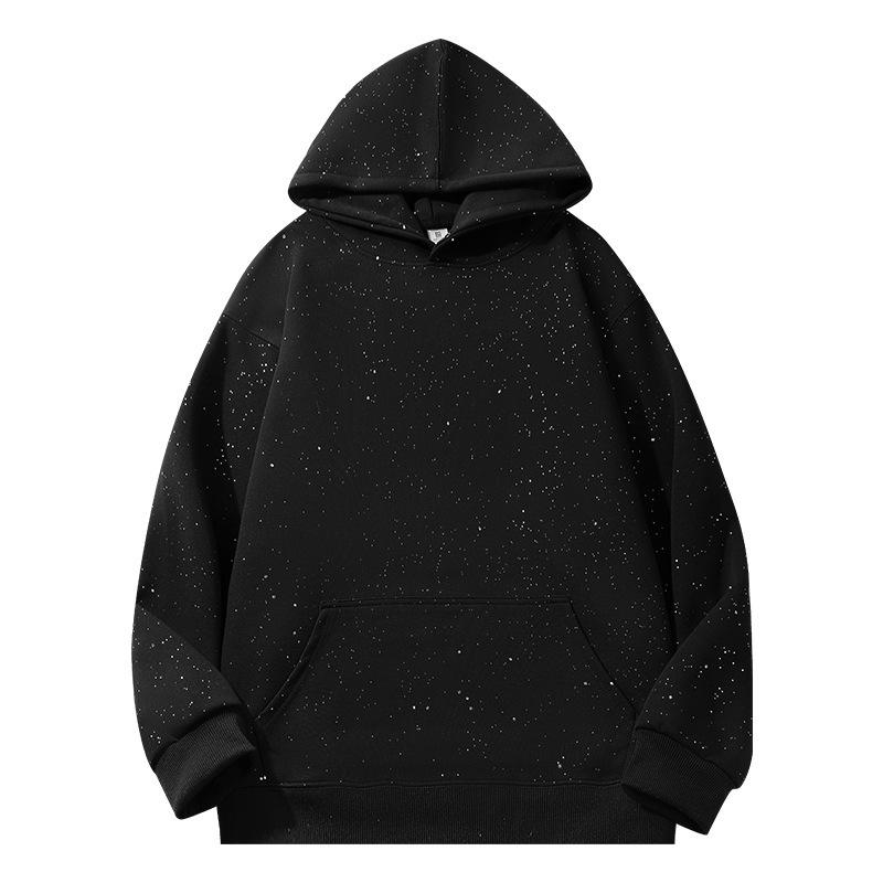 Neues Hua Baumwolle Sternen Kapuzen-Unisex-Sweatshirt - Trendig Amerikanischer Lässiger Lockerer Schnitt