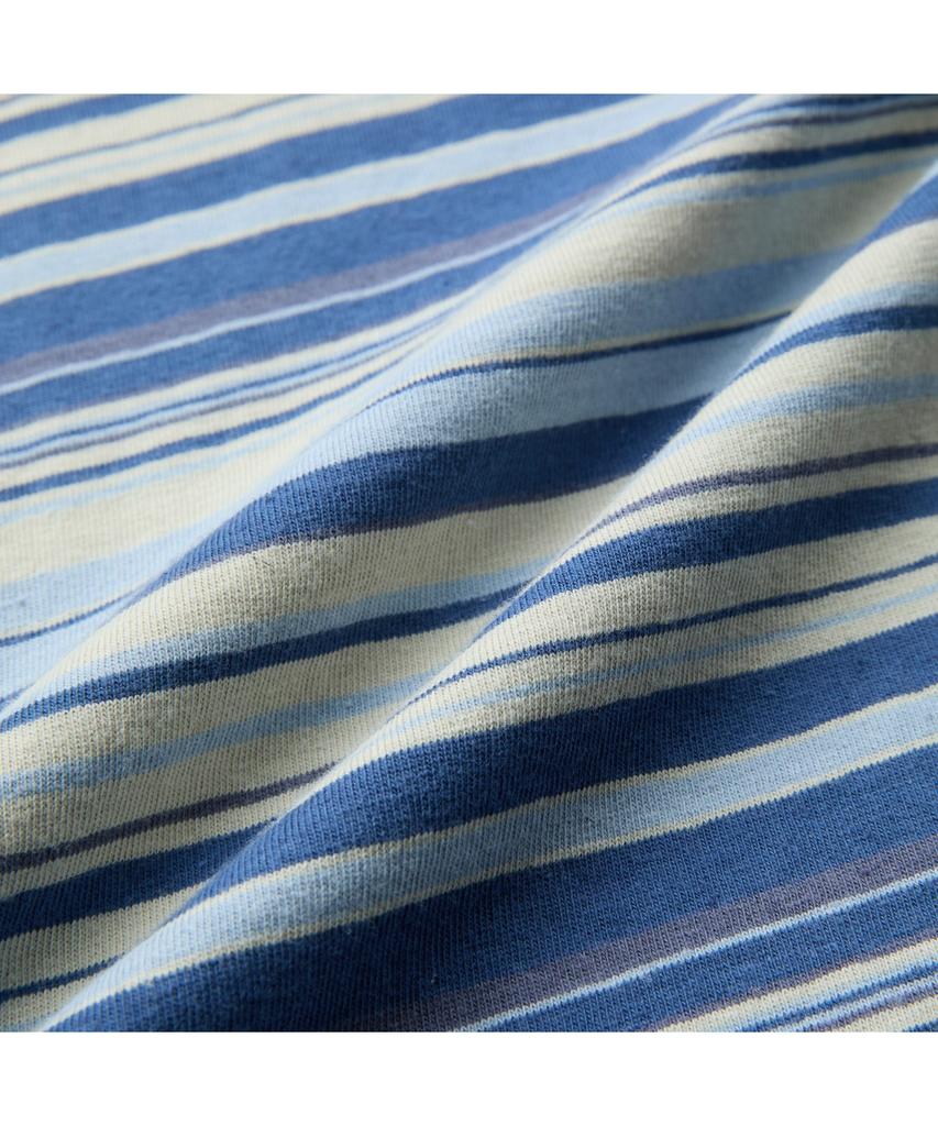 Silijeu Washed Striped Short Sleeve T-Shirt Satam26761Bul
