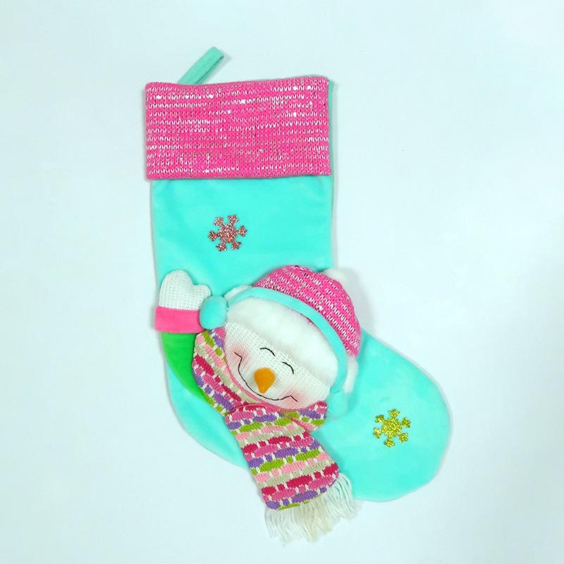 Telescopic long-legged plush doll creative Christmas ornament ornament cartoon Santa Claus shape fabric doll