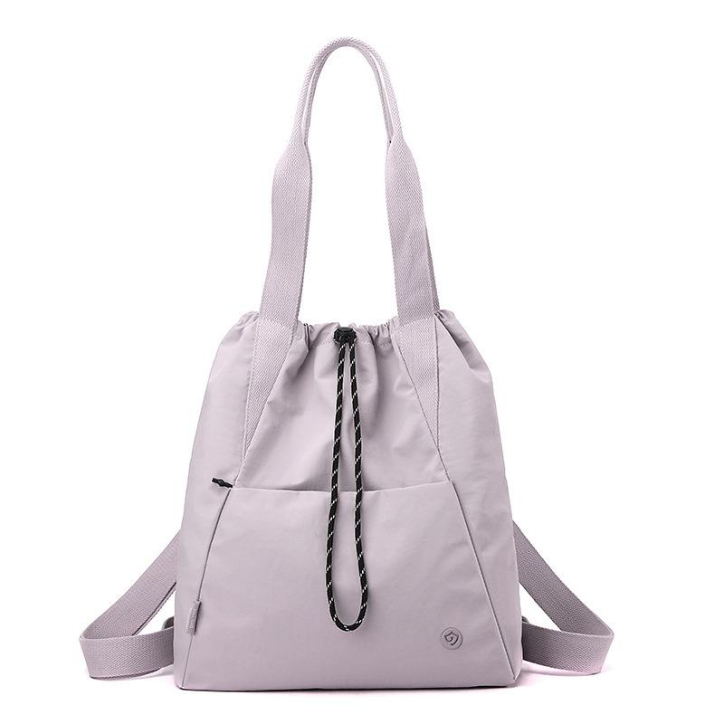 Junior High School Student Schoolbag Women's Fashion Drawstring Bundle Backpack Lightweight Large Capacity Backpack Casual Women's Shoulder Bag