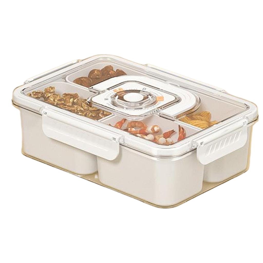 ABS Snackle Box Container With Time Record Party Or Picnic Snack Trays With Compartments Snack Boxes