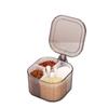Food Grade Seasoning Storage Box Clear Condiment Container Multi Grid Seasoning Box  Kitchen