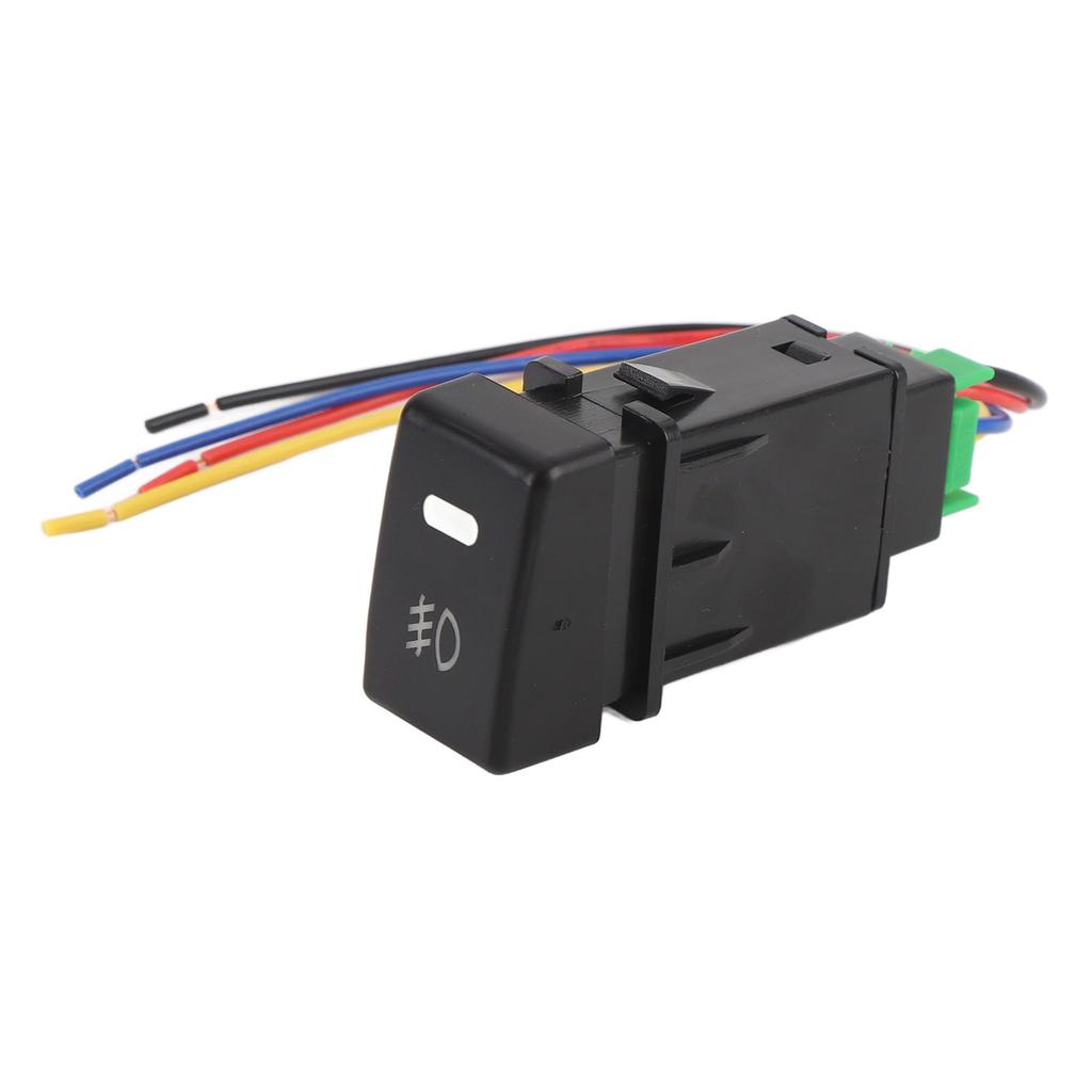 4 Pole 12V Button Switch with LED Indicator Light Fog Light Push Button Switch Replacement for ISUZU MU X