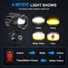 1/2 Pcs Alloy Motorcycle Fog Light 6000K Super Bright 4-Mode Auxiliary Lamp Led Lighting Bulbs for BMW/Honda/Yamaha/Suzuki