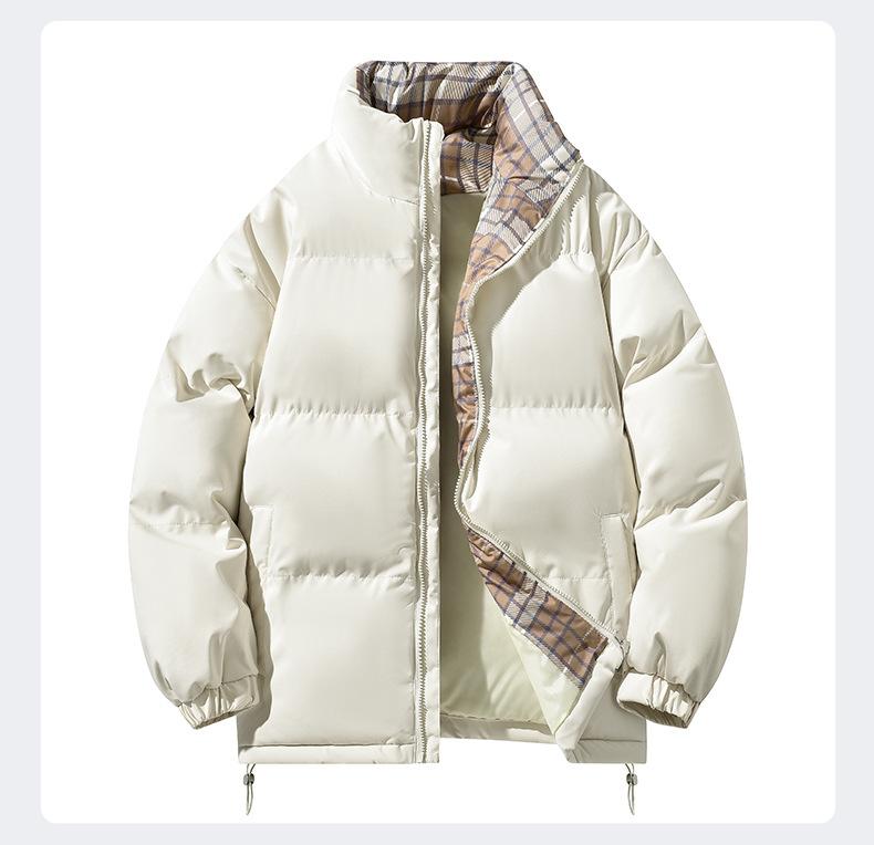 Men's Casual Cotton Jacket Hooded Solid Color Winter Daily