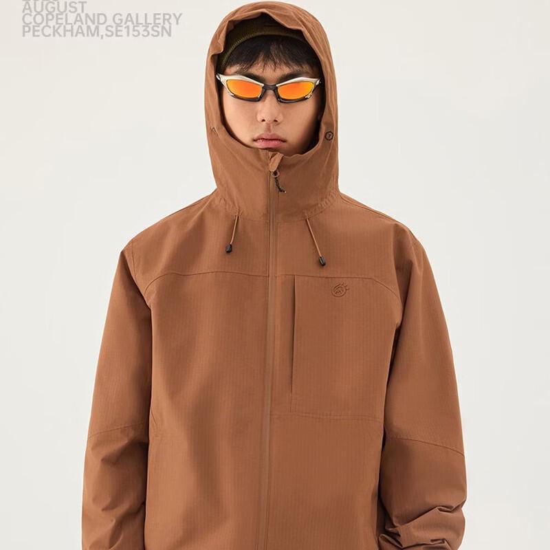 TECTOP Men s Insulated Windproof Hooded Hiking Jacket M