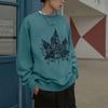 Li Ning Badfive Jiangzuo Fengliu Theme Printed Pullover Sweatshirt Unisex Sweatshirt Green AWDRE17-2