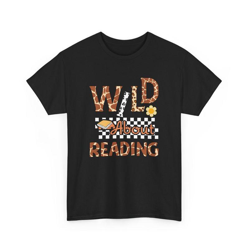 Book TShirt Unisexs Unisexs Tees Top Booktrovert TShirt Unisexs Unisexs Tees Top Wild About Reading Funny Reading Shirt 2XL