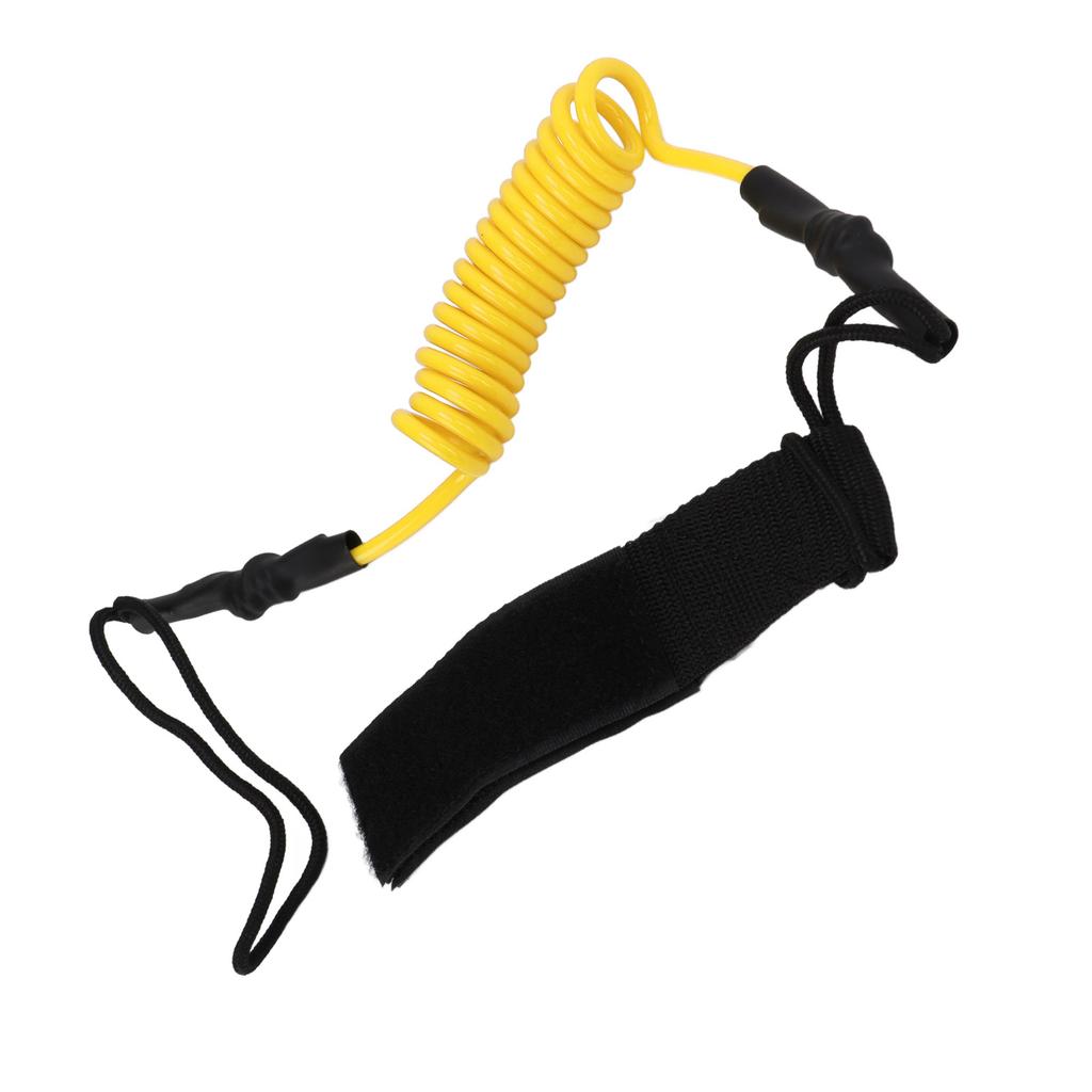 Kayak Oar Safety Rope Durable Strength Adjustable Paddle Board Accessories for Anti LostYellow