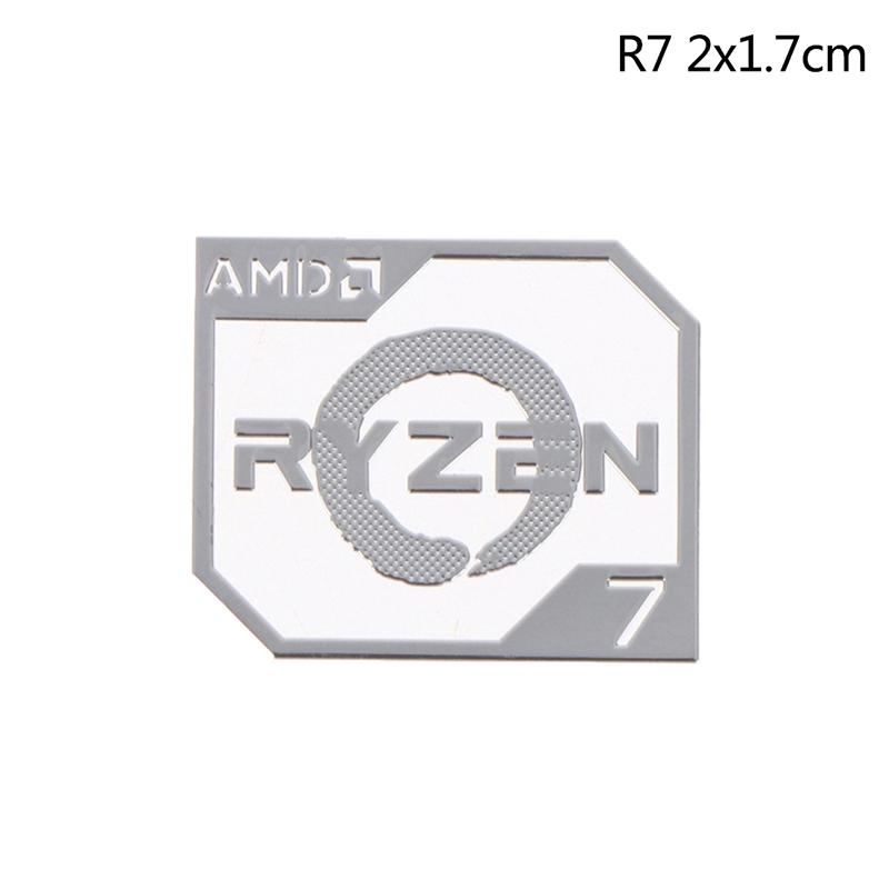 Amd Ruilong Ryzen R9 R7 R5 R3 Vega Metal Sticker Notebook Desktop Logo Sticker