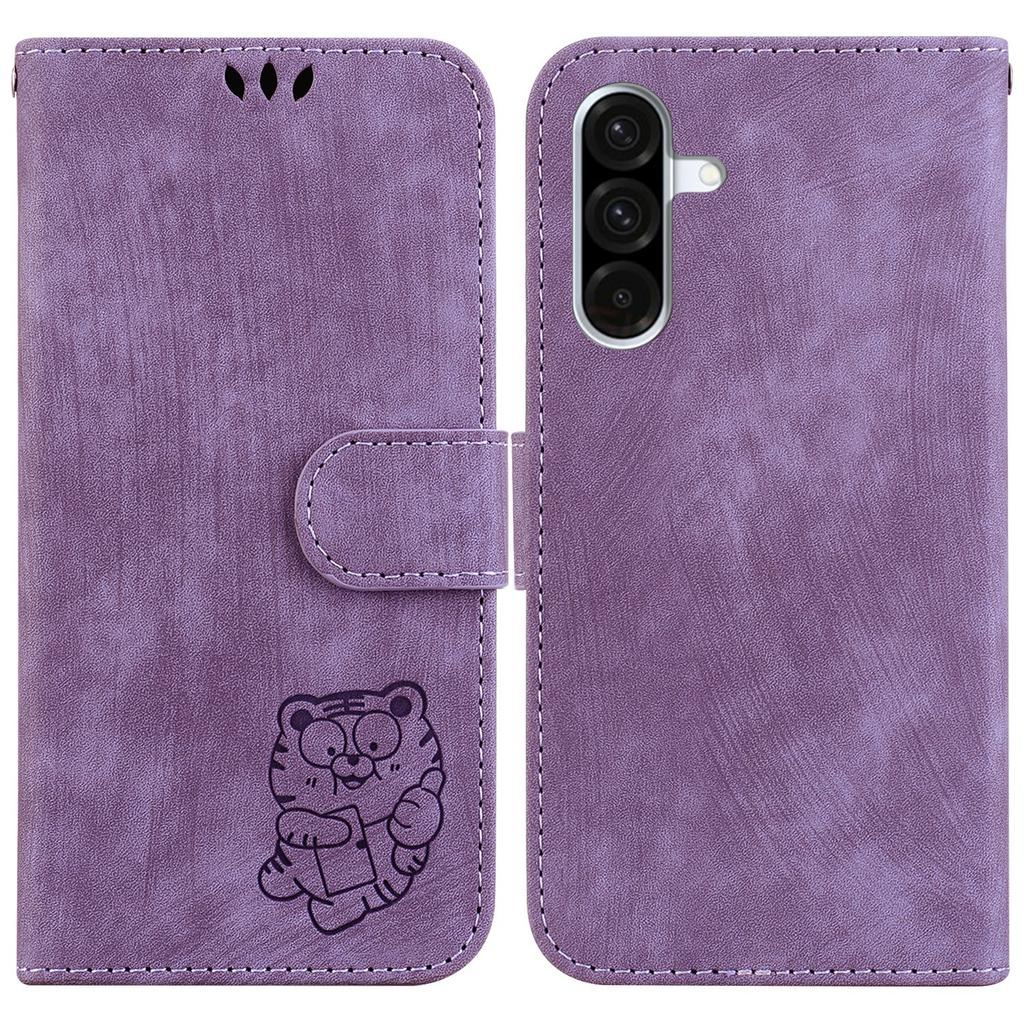 For Samsung Galaxy A17 5G/A17 4G/A26 5G Wallet Case Tiger Imprint Leather Shockproof Phone Cover