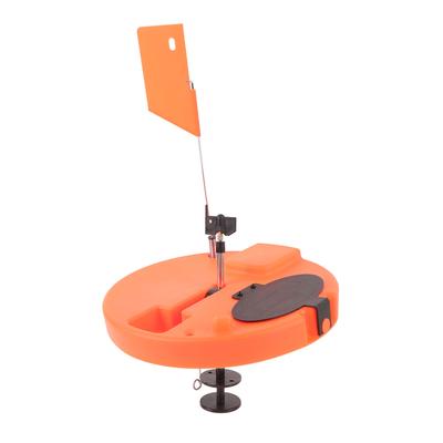 Ice Fishing Tip Up Fishing Tackle Tool With Flag Pole For Winter Portable Fishing Accessories Orange Red
