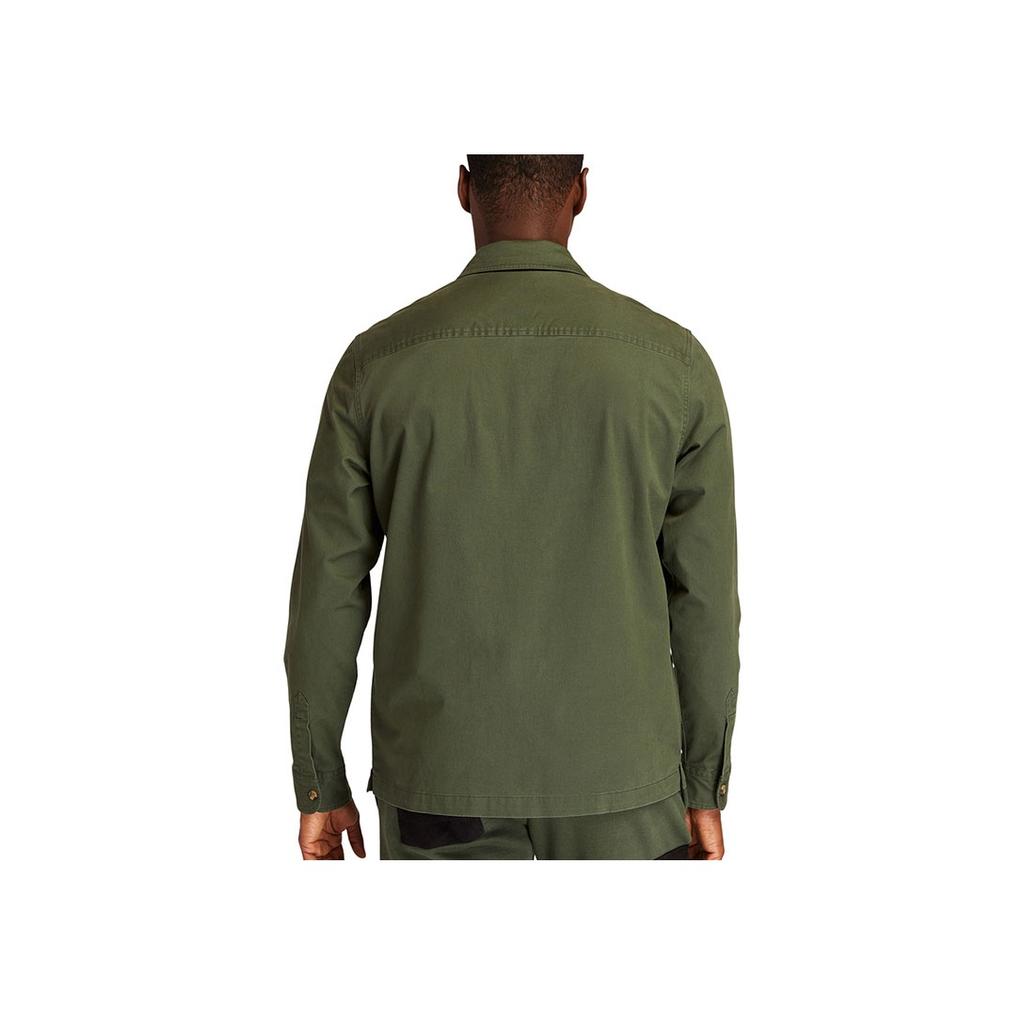 Timberland Outdoor Casual Solid Color Long Sleeve Shirt Men Shirts Luggage-Green A43Q2-U31