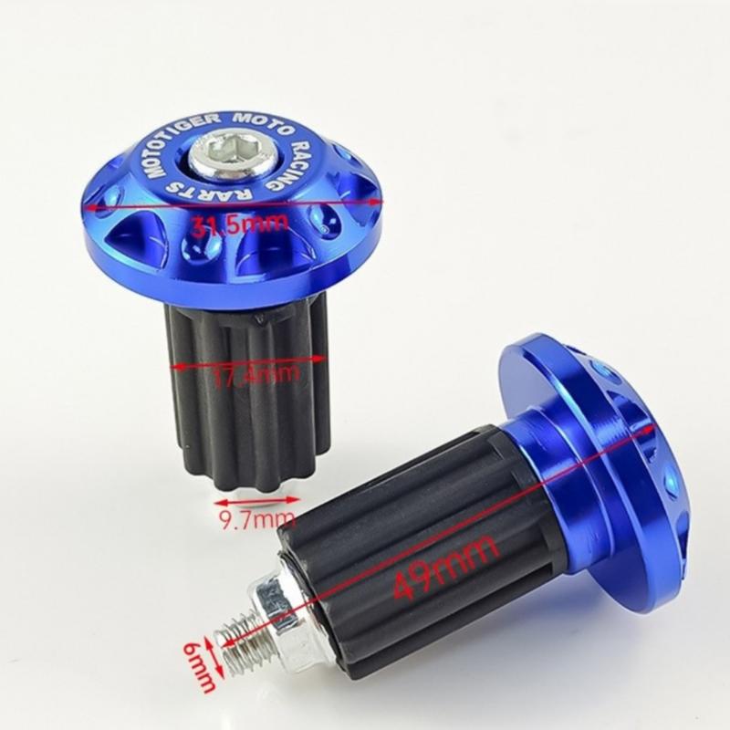 2 Stück Motorrad Lenkergriffkappen Schieber Universelle Lenkerendkappe Stecker Motorrad Dirt Bike Zubehör