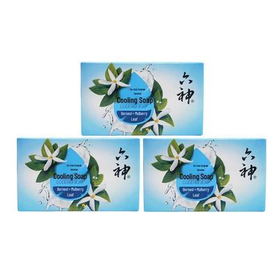 Liushen Cooling Soap with Borneol & Mulberry Leaf 3-Pack