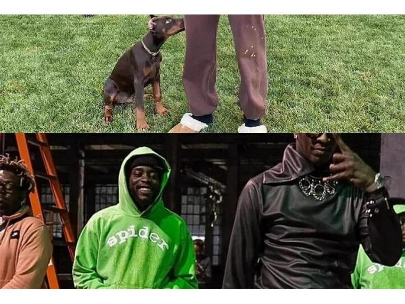 Sp5der Hoodie: Spinnennetz-Design, Unisex Trendiges Hip-Hop-Set Inspiriert von Young Thug