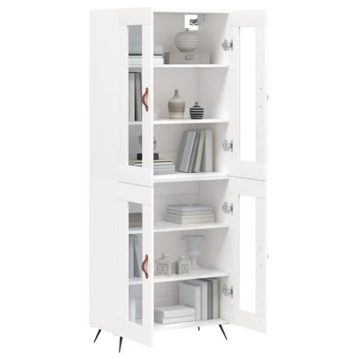 VidaXL Highboard White 69.5x34x180 Cm Engineered Wood 3198249