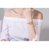 "Fashion Quartz Women's Watch Gold Slim Mesh Band Waterproof Simple Design"