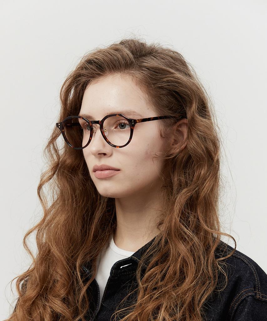 Yunouaieobeul P005 Crown Panto Light Horn-Rimmed Glasses