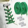 2 Paia di Lacci per Scarpe Elastici Glitterati - Lacci Elastici Colorati Senza Nodo - Accessorio per Scarpe con Fermagli a Croce Diamantati Bling per Indossarli Facilmente